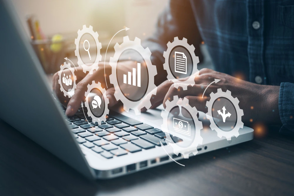 Office Desk and Monitor Setup